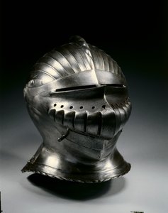 Elmo chiuso in stile Maximilian, c.1510-30 da German School