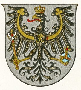 Stemma del Regno di Prussia e successivamente della Provincia della Prussia Orientale, c.1898 da German School