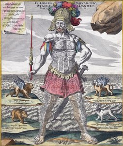 Colossale re a cavallo del suo impero, c.1750