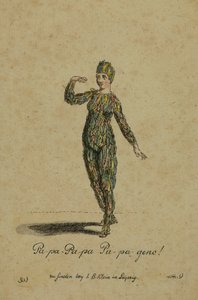 Costume per il ruolo di Papageno nell