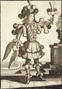 Costume per un venditore di piume, pub. da Gerard Valck c.1690