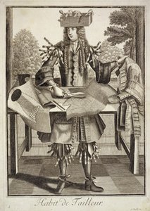 Costume per un sarto, pub. da Gerard Valck c.1690 da German School