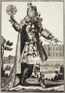 Costume per un astrologo, pub. da Gerard Valck c.1690 da German School