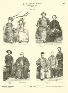 Costume del popolo cinese delle Indie orientali, 1880 da German School
