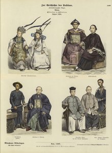 Costumi del popolo cinese delle Indie orientali, 1880 da German School