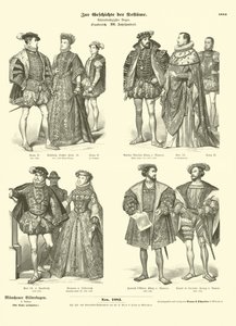 Costumi della regalità e della nobiltà francese, XVI secolo da German School
