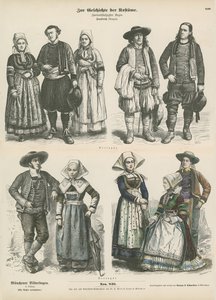 Costumi della Bretagna, fine XIX secolo da German School