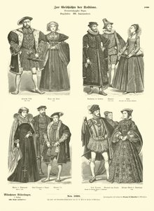 Costumi della regalità e della nobiltà inglese e scozzese, XVI secolo da German School