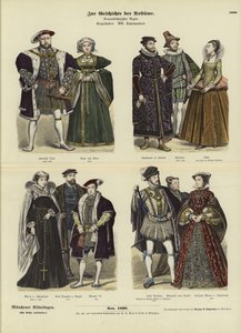 Costumi della nobiltà e della regalità inglese e scozzese, XVI secolo da German School