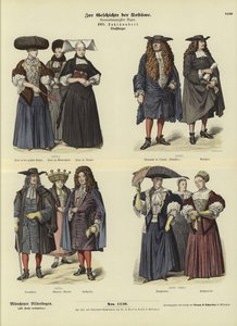 Costumi di Strasburgo, XVII secolo da German School