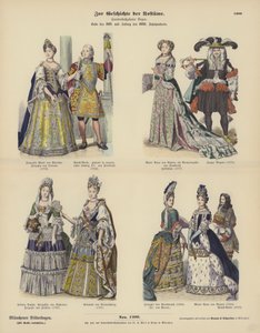 Costumi della regalità e della nobiltà, fine XVII e inizio XVIII secolo da German School