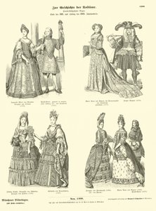 Costumi della regalità e della nobiltà, fine XVII e inizio XVIII secolo da German School