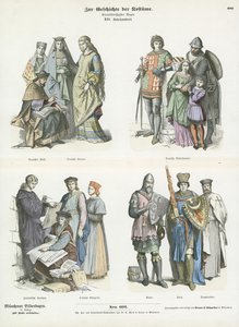 Costumi del XIII secolo da German School