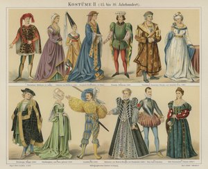 Costumi del XV e XVI secolo da German School