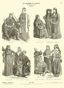 Costumi del Vicino Oriente da German School