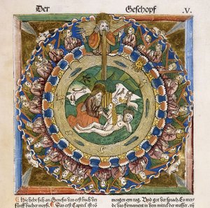 Creazione di Eva, 1483 da German School