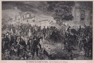 Il Principe della Corona Federico di Prussia alla Battaglia di Woerth, Francia, Guerra Franco-Prussiana