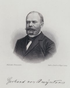 Dagobert von Gerhardt, soldato, poeta e romanziere tedesco (incisione)
