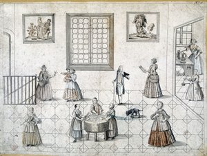 Vita quotidiana dei nobili e dei loro servitori, Germania da German School