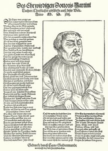 Morte del riformatore protestante tedesco Martin Lutero (incisione)