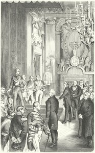 Deputation del Parlamento di Francoforte che offre la corona di Germania al Re Federico Guglielmo IV, 1849 da German School