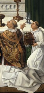 La messa di San Gregorio, dettaglio da un altare della Resurrezione