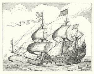 Nave da guerra olandese del XVII secolo da German School