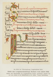 Editto di Rotari, Re dei Longobardi, 643