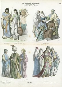 Costumi egiziani, moreschi e turchi da German School
