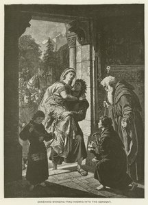 Ekkehard porta Frau Hadwig nel convento
