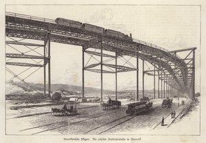 Ferrovia sopraelevata a New York City, New York, USA da German School