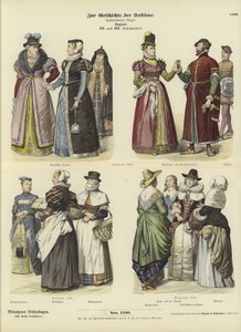 Costumi inglesi, XVI e XVII secolo da German School