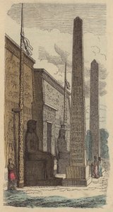 Ingresso di un antico tempio-palazzo egiziano da German School