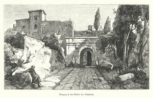 Ingresso alla Tomba degli Scipioni, Roma (incisione)