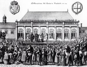 Esecuzione di Carlo I (1600-49) a Whitehall, 30 gennaio 1649 da German School