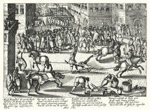 Esecuzione di François Ravaillac, assassino di Enrico IV di Francia da German School