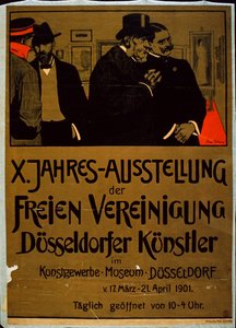 Mostra degli artisti di Düsseldorf al Kunstgewerbe Museum, Düsseldorf