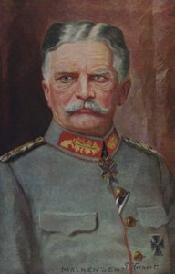 Il feldmaresciallo August von Mackensen, comandante militare tedesco della Prima guerra mondiale (litografia a colori)