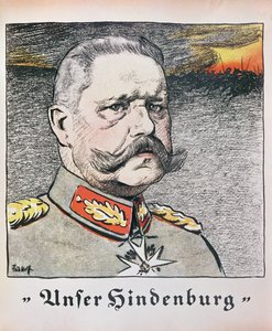 Maresciallo di campo Paul Von Hindenburg (1857-1934) 1914 da German School