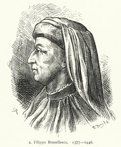 Filippo Brunelleschi, architetto e ingegnere italiano (incisione) da German School