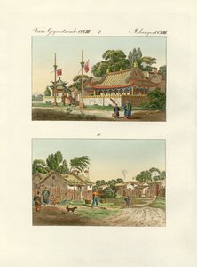 Appartamenti dei cinesi (incisione colorata) da German School
