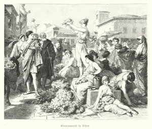 Mercato dei fiori ad Atene, Antica Grecia da German School
