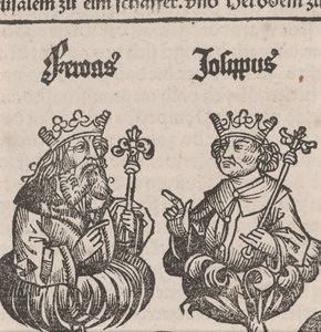 Frammento di Illustrazione dalla Cronaca di Norimberga da German School
