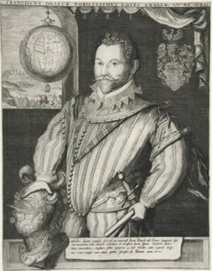 Francis Drake, pub. XIX secolo (incisione)