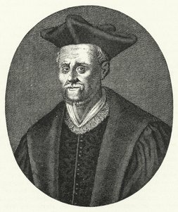 François Rabelais, scrittore francese (incisione) da German School