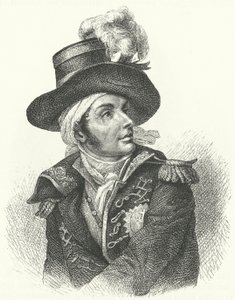 François de Charette, soldato e politico realista francese, uno dei leader della Rivolta della Vandea contro il regime rivoluzionario francese (incisione) da German School