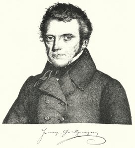 Franz Grillparzer, drammaturgo e poeta austriaco (incisione) da German School