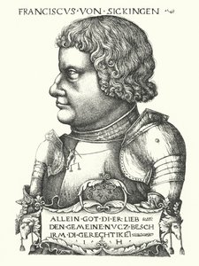 Franz von Sickingen, cavaliere tedesco del periodo della Riforma da German School