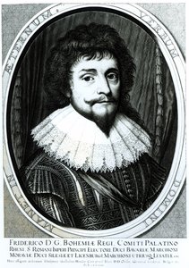 Federico V (1596-1632), Re di Boemia, Elettore Palatino del Reno, inciso da Willem Hondius, 1633 da German School