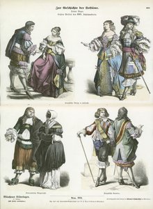 Costumi francesi e olandesi, inizio XVII secolo da German School